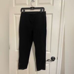 Karen Kane Black Textured Pants